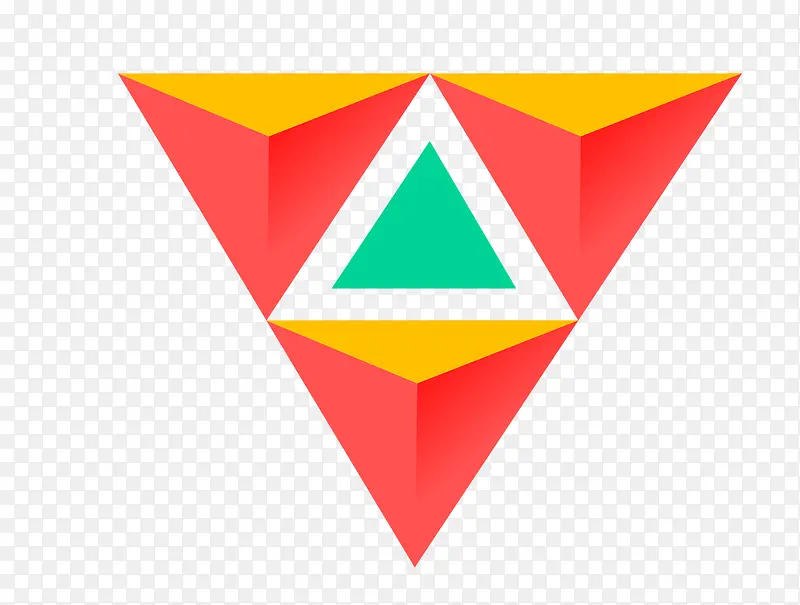 矢量立体三角形