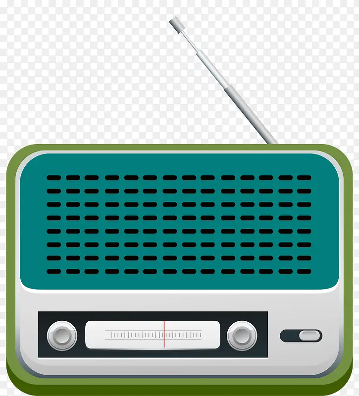 卡通家电图标收音机