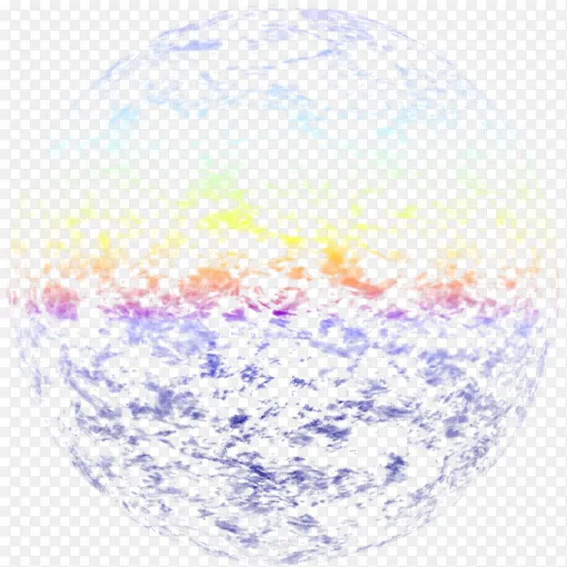彩色水纹球体