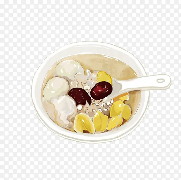 手绘甜品食物