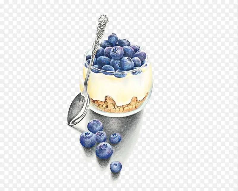 蓝莓奶冻