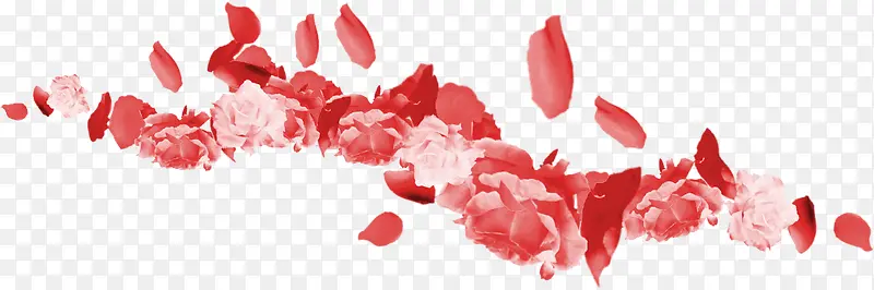 中秋节红色花朵海报