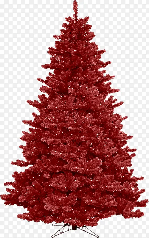 树红色树圣诞树