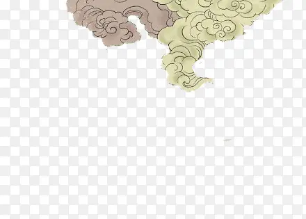 中国风手绘云朵