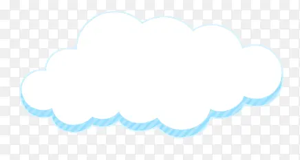 卡通白色云朵素材图