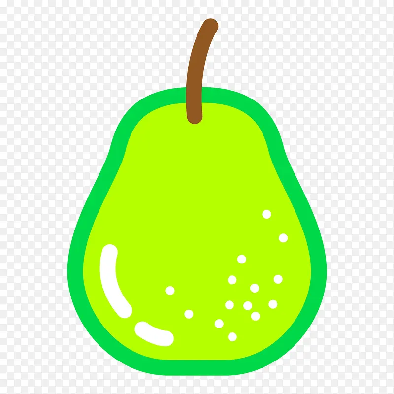 卡通水果维生素营养梨子