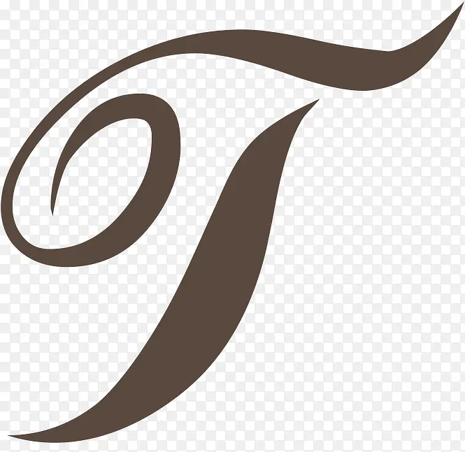 黑色花边字体设计logo