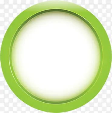 绿色立体圆环