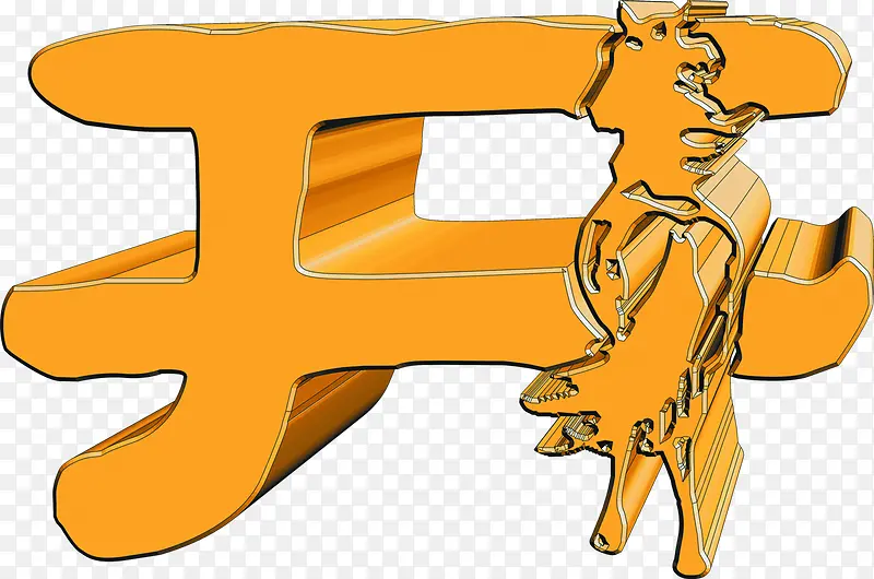 手绘立体花纹开艺术字