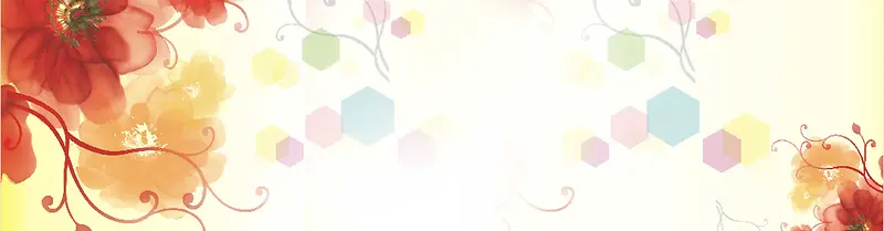 秋季水墨唯美清新背景banner