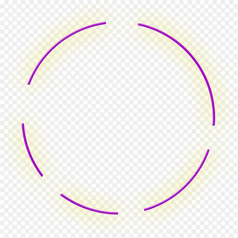 紫色间断圆环