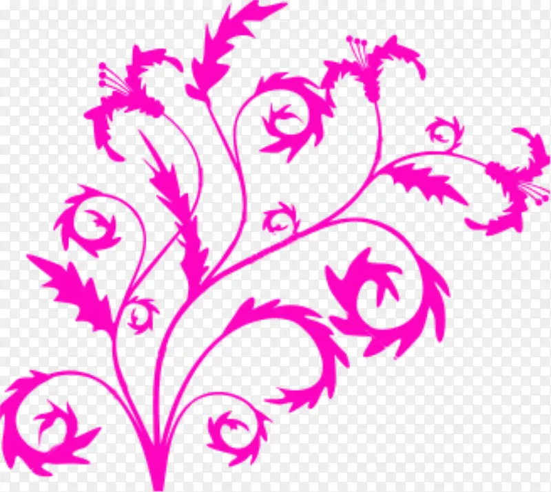粉紫色个性设计花纹