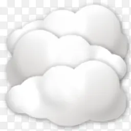 白色卡通云朵装饰