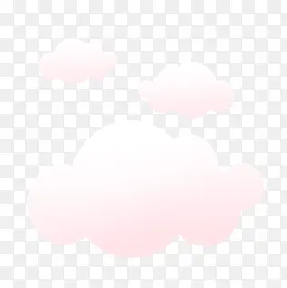 粉色卡通可爱云朵