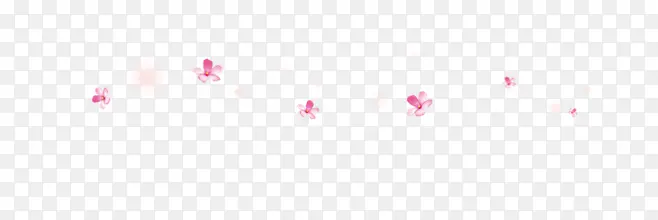 粉红花朵规则漂浮装饰