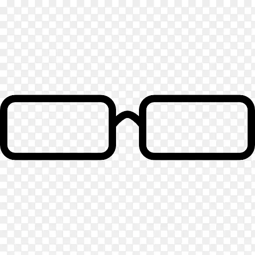 矩形眼镜图标