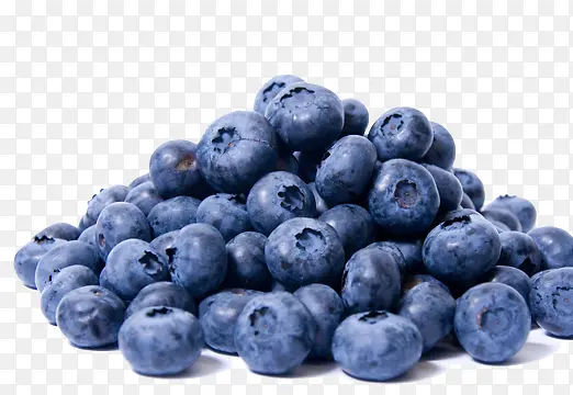一堆美味蓝莓