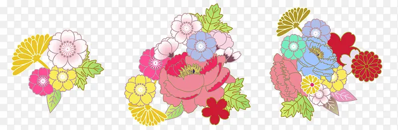 彩色雏菊插画风格