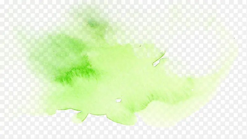 绿色水彩