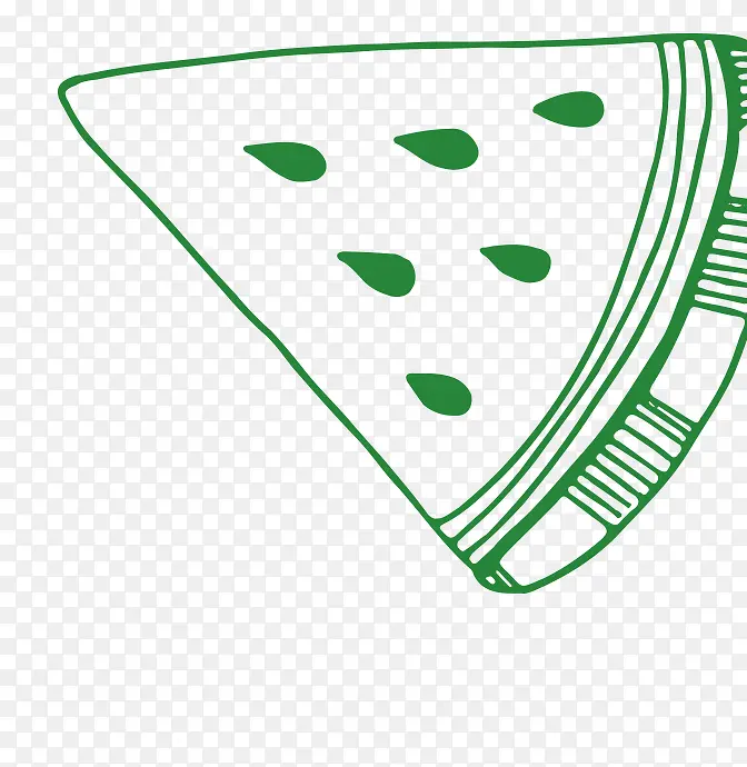 绿色披萨