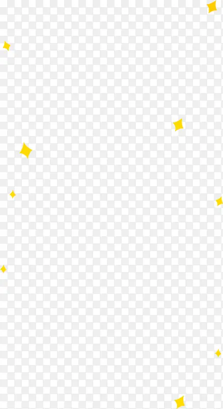 黄色星星不规则漂浮