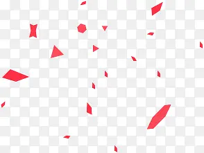 红色几何图漂浮618年中大促