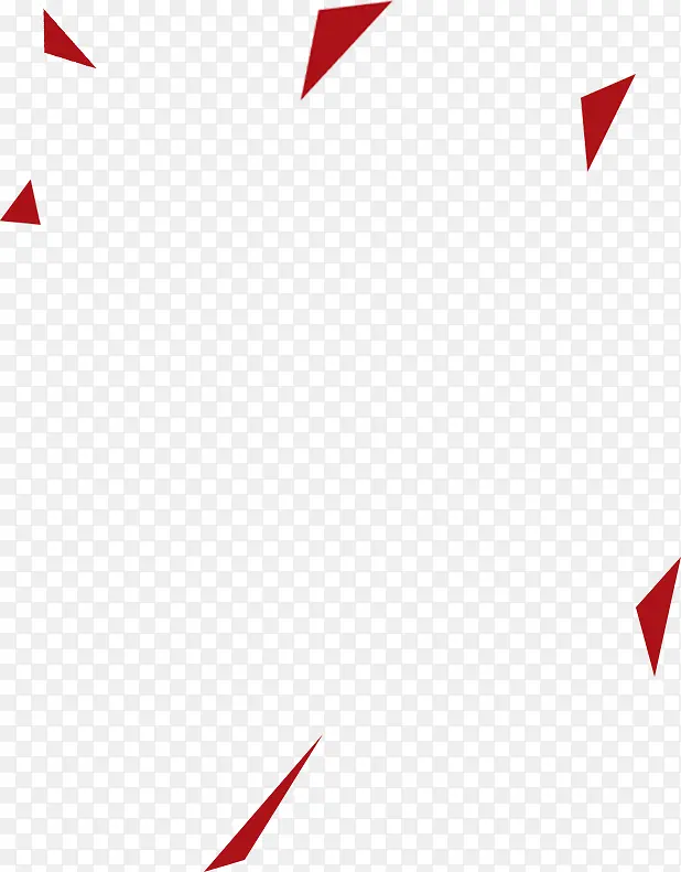 红色漂浮三角纹理装饰