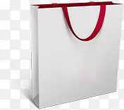 白色立体购物袋效果