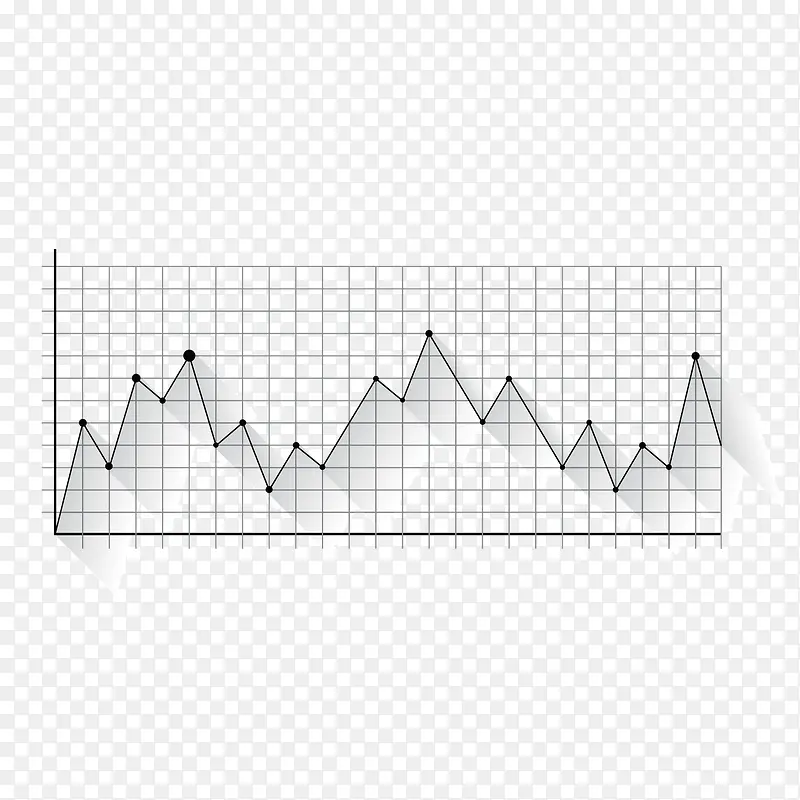 矢量表格阴影线型坐标图