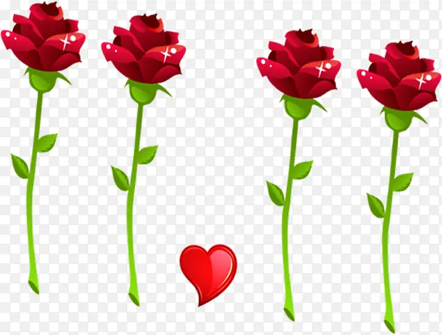 爱心朵朵玫瑰双11