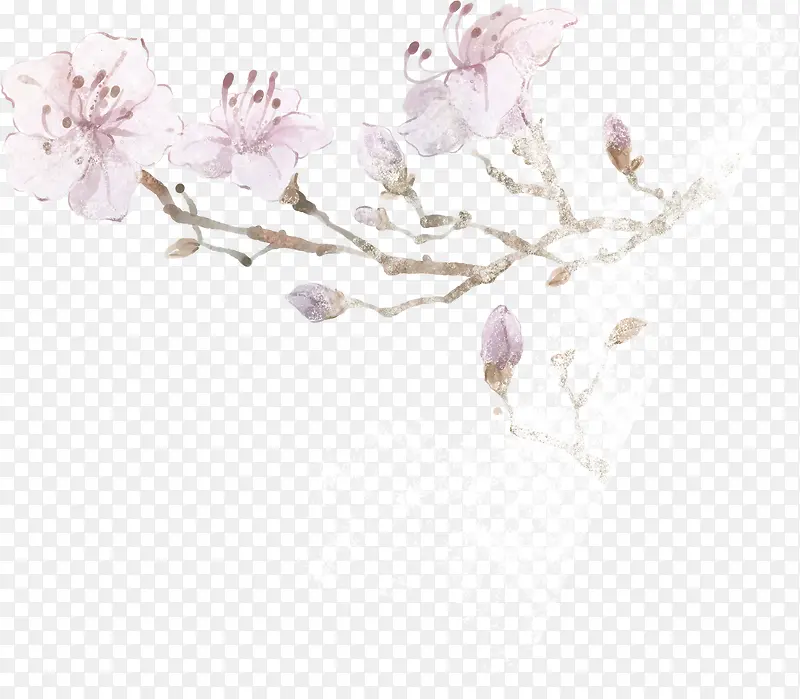 手绘唯美韩版花朵