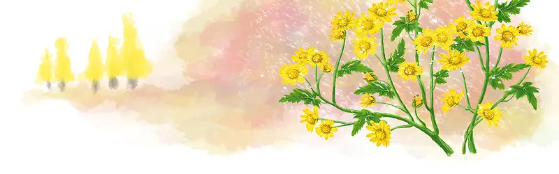 创意清新女装花朵背景图