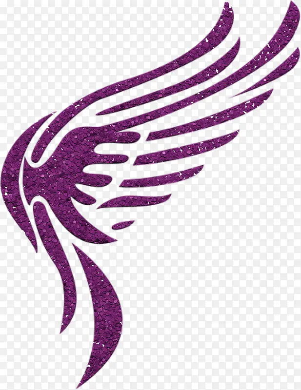 紫色 翅膀 背景底纹装饰