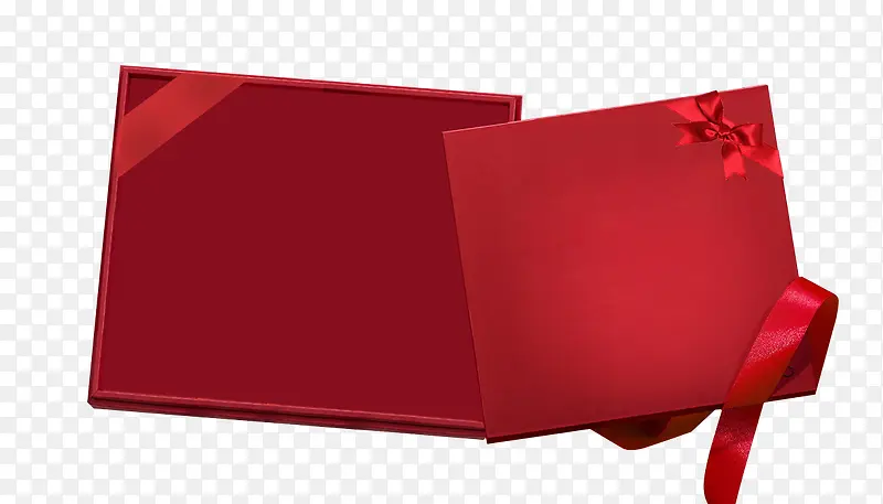 大红色礼品盒