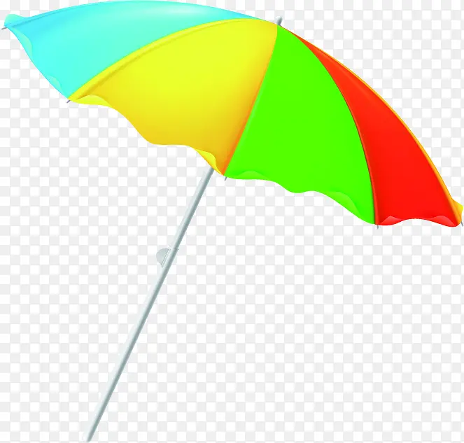 彩色沙滩伞素材