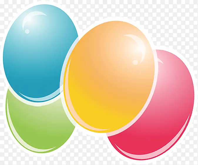 彩色卡通气球素材
