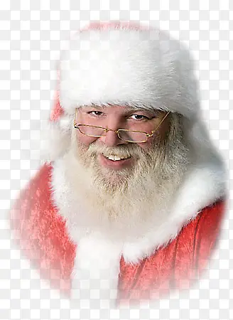 圣诞老人戴眼镜