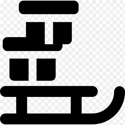 圣诞老人的雪橇图标