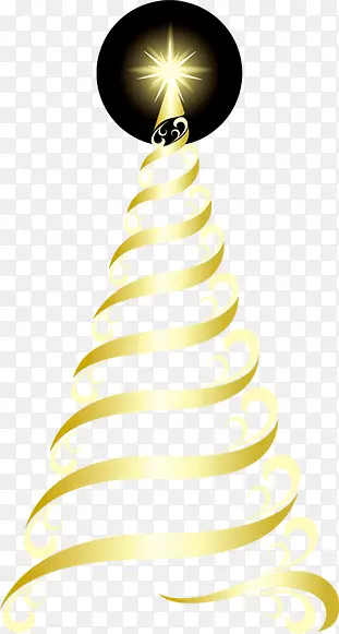 金色圣诞树精美素材