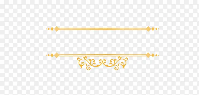 金色欧式花纹边框分割线
