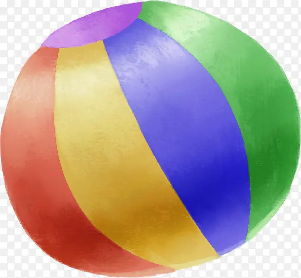 手绘彩色条纹气球