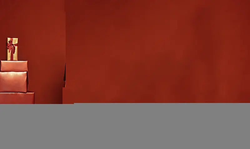 红色礼盒纹理花纹