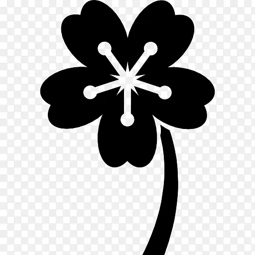 花和茎图标