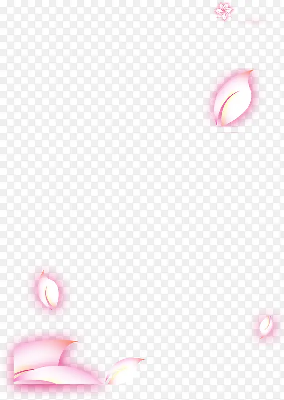 粉色手绘美丽树叶花朵招聘海报