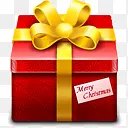 红色圣诞节礼物礼盒图片