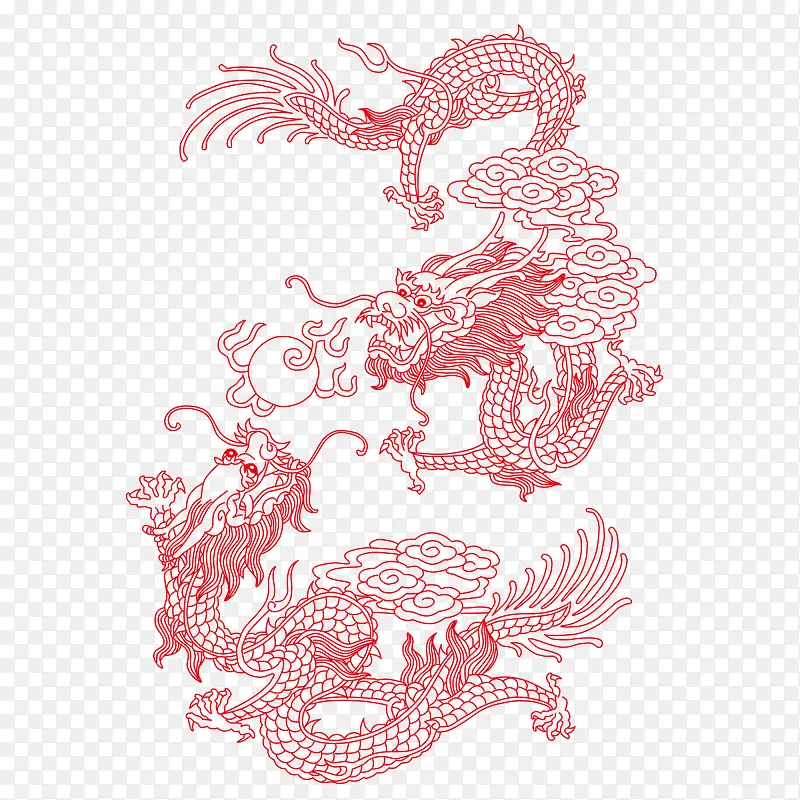 矢量中国龙