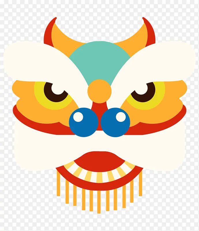 卡通舞狮中国风