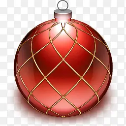 红色圣诞装饰圆球