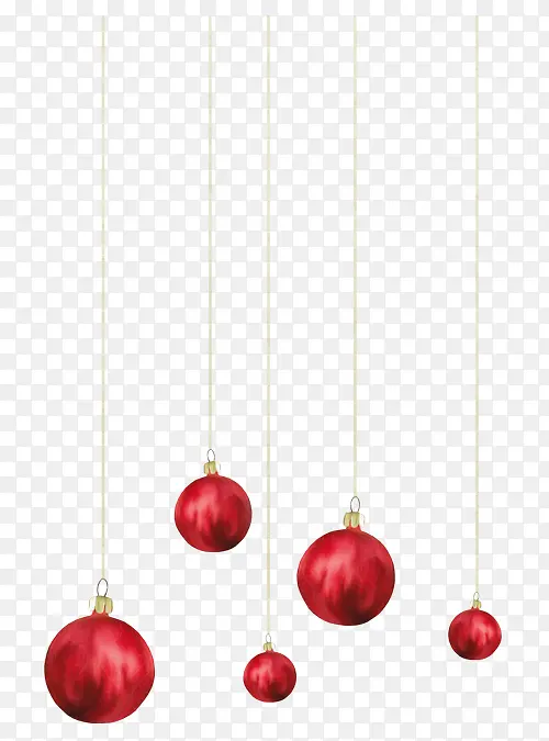 圣诞吊坠红球装饰