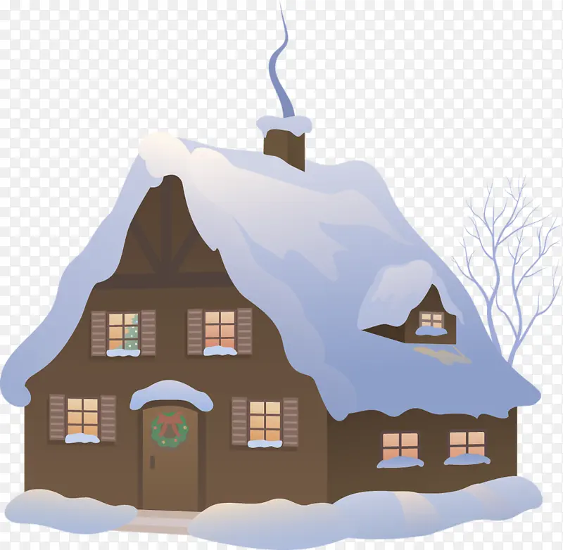 雪景房屋